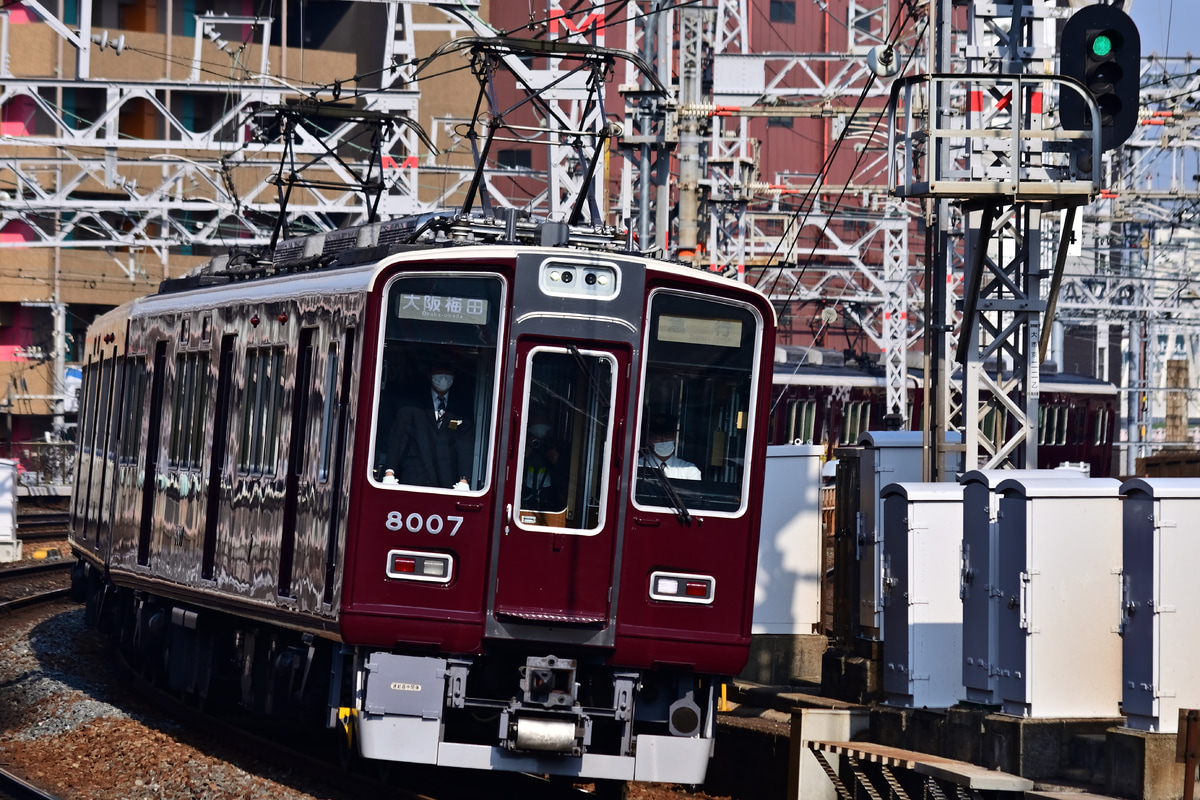 阪急電鉄 平井車庫 8000系 8007F