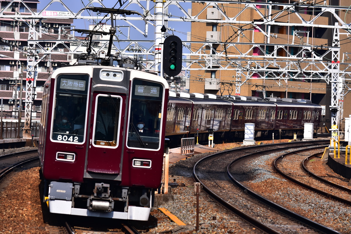 阪急電鉄 西宮車庫 8000系 8042F