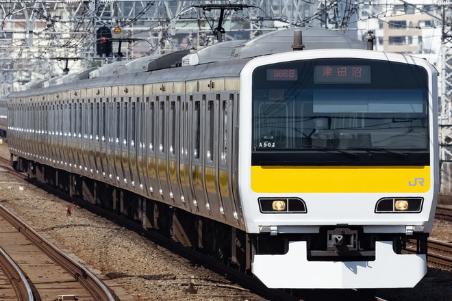 E231系ミツA501編成を西荻窪駅で撮影した写真