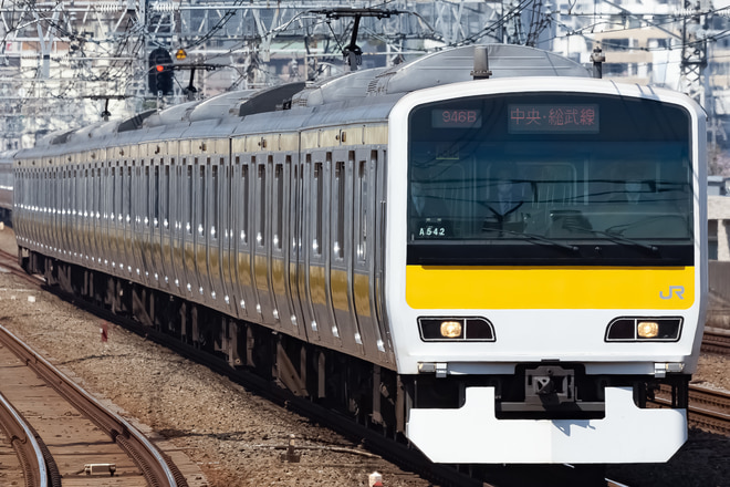 E231系ミツA542編成を西荻窪駅で撮影した写真