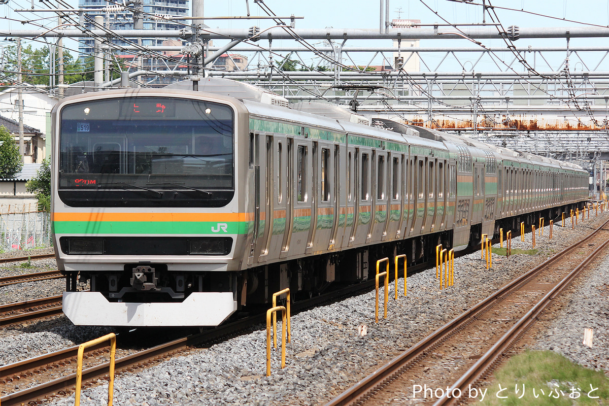 JR東日本  E231系 ヤマU519編成