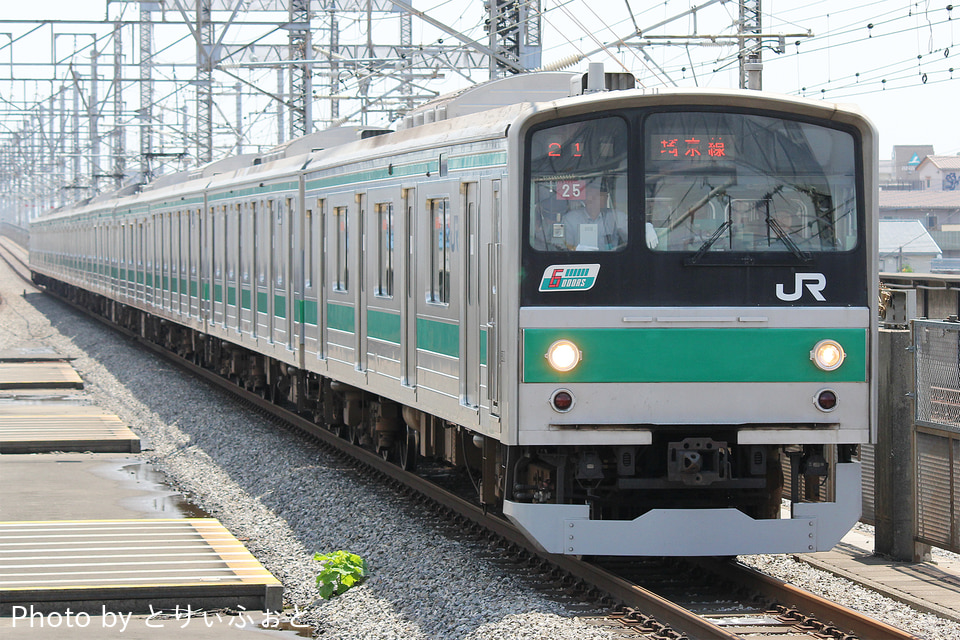 JR東205系ハエ25編成<br class="br-sp" />(川25編成)(カワ25編成)の写真