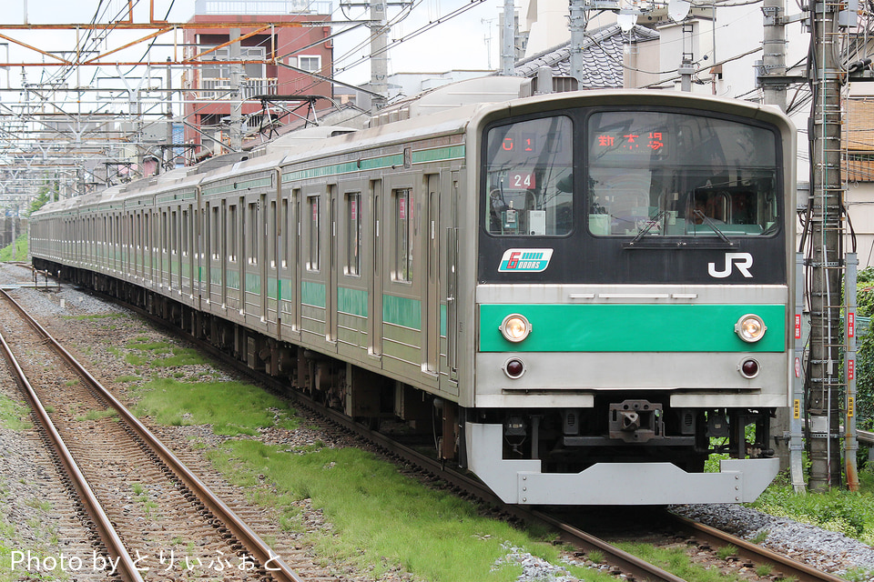 JR東205系ハエ24編成<br class="br-sp" />(川24編成)(カワ24編成)の写真