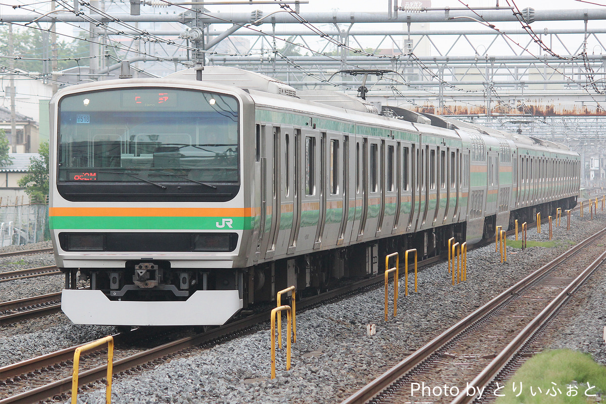 JR東日本  E231系 ヤマU518編成