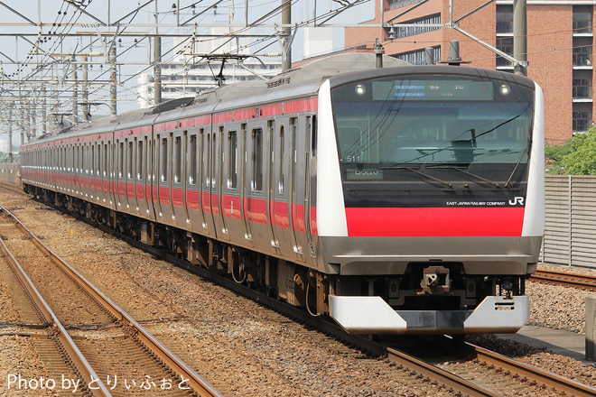 E233系ケヨ511編成を新浦安駅で撮影した写真