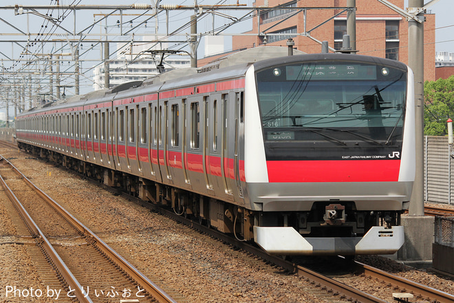 E233系ケヨ516編成を新浦安駅で撮影した写真
