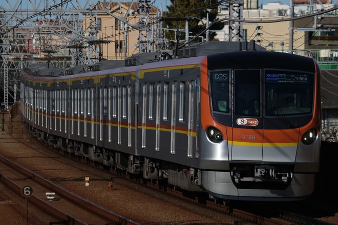 和光検車区17000系17188Fを多摩川駅で撮影した写真