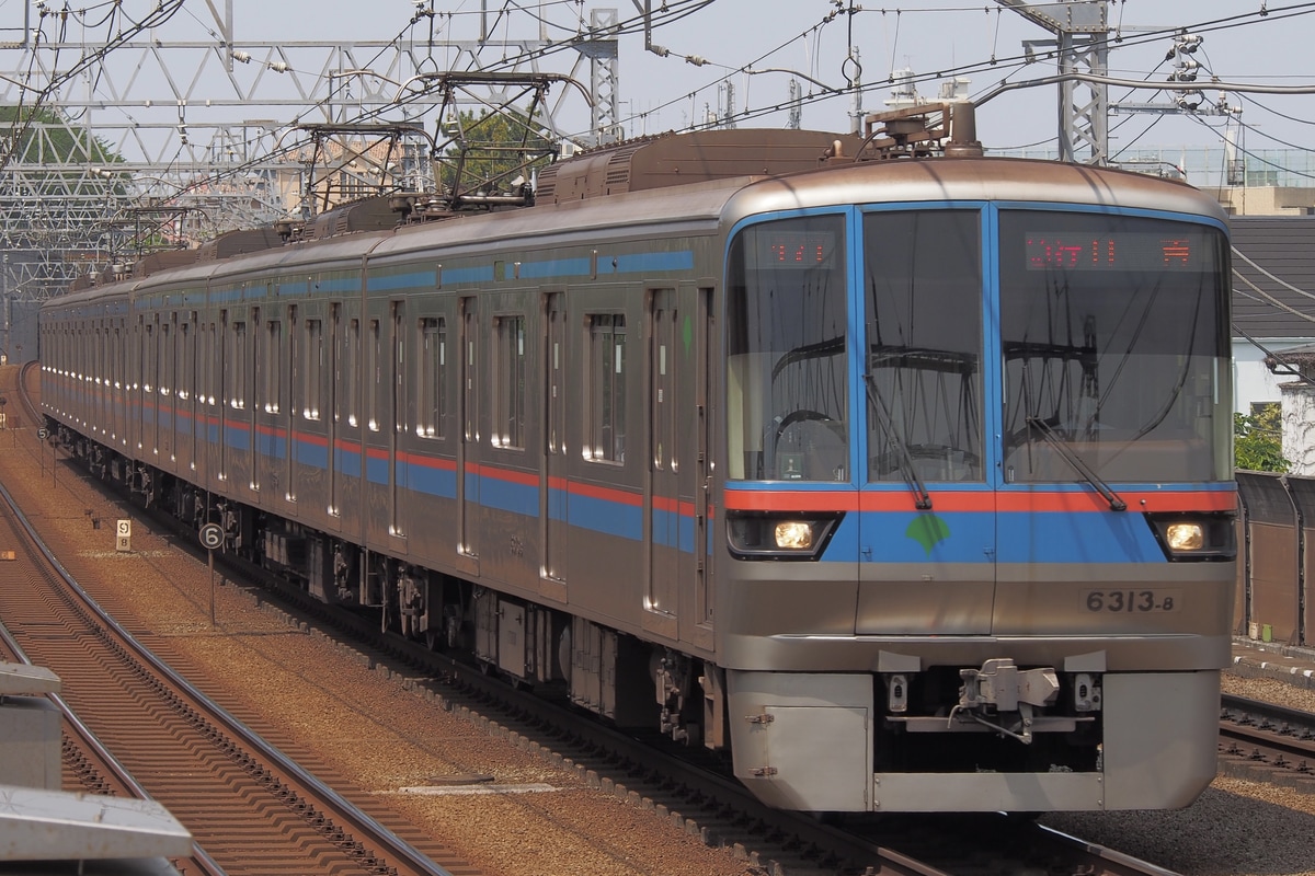 東京都交通局 志村車両検修場 6300形 6313編成