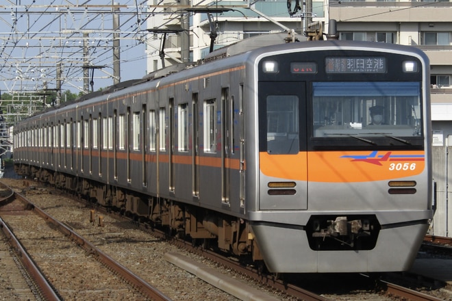 宗吾車両基地3050形3056Fを東松戸駅で撮影した写真