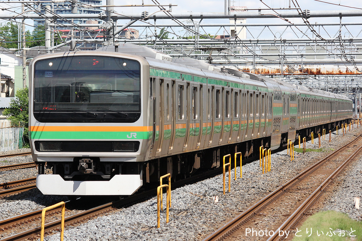 JR東日本 小山車両センター E231系 ヤマU532編成