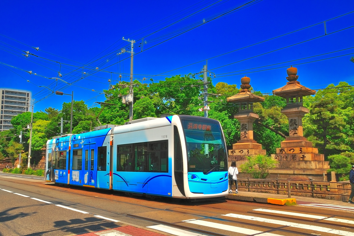 阪堺電気軌道 我孫子道車庫 1101形 1101B