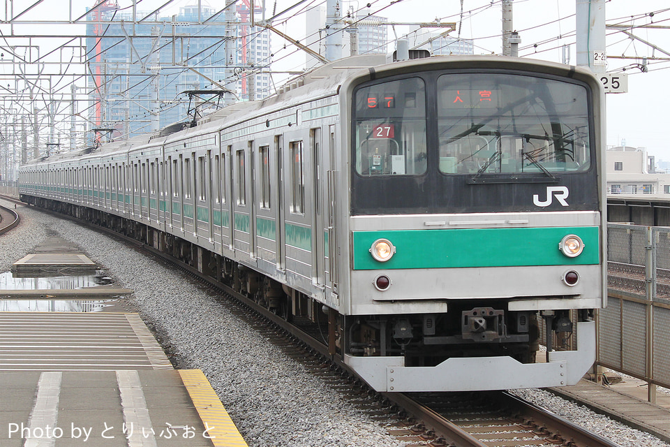 JR東205系ハエ27編成<br class="br-sp" />(川27編成)(カワ27編成)の写真