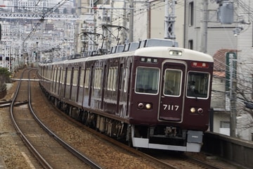 阪急電鉄 西宮車庫 阪急7000系 7017F