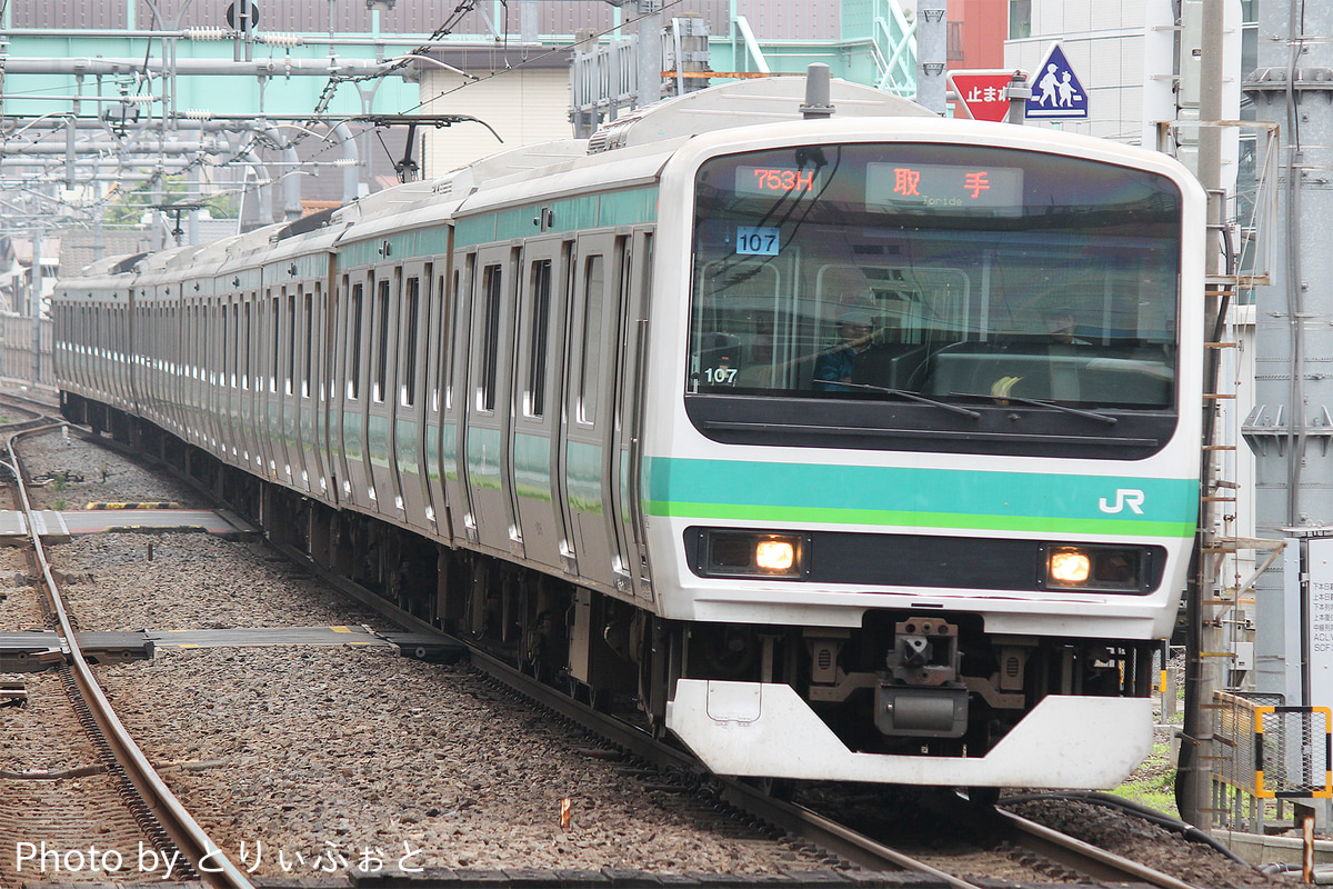 JR東日本 松戸車両センター E231系 マト107編成