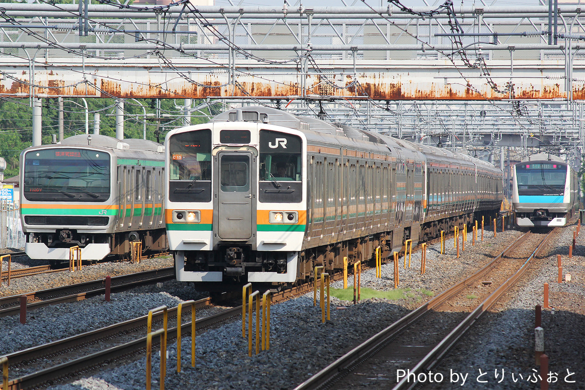 JR東日本 高崎車両センター 211系 タカC15編成