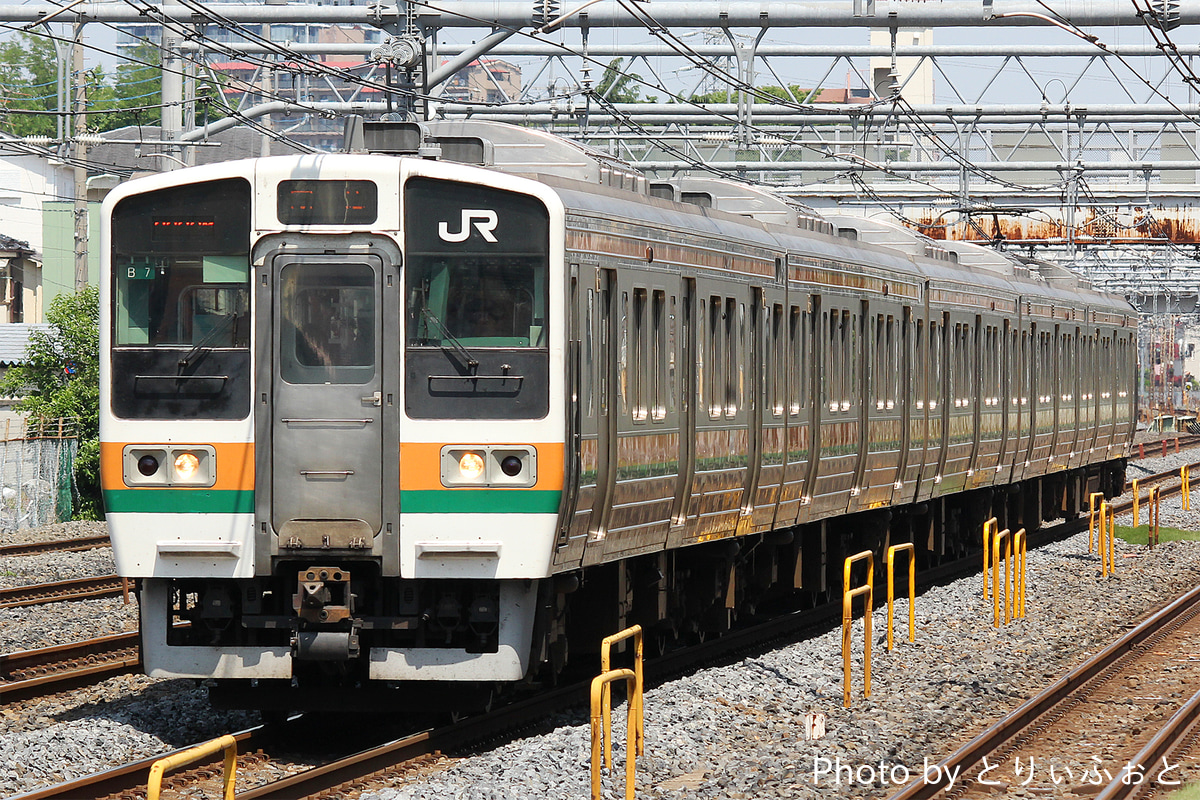 JR東日本 高崎車両センター 211系 タカB7編成