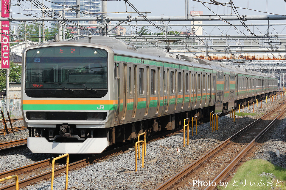 JR東E231系ヤマU524編成<br class="br-sp" />(U524編成)(U-524編成)の写真