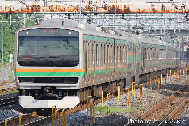 小山車両センターE231系ヤマU528編成を西川口駅で撮影した写真