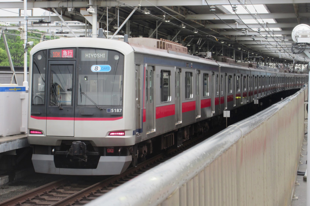 東急電鉄 元住吉検車区 5080系 5187F