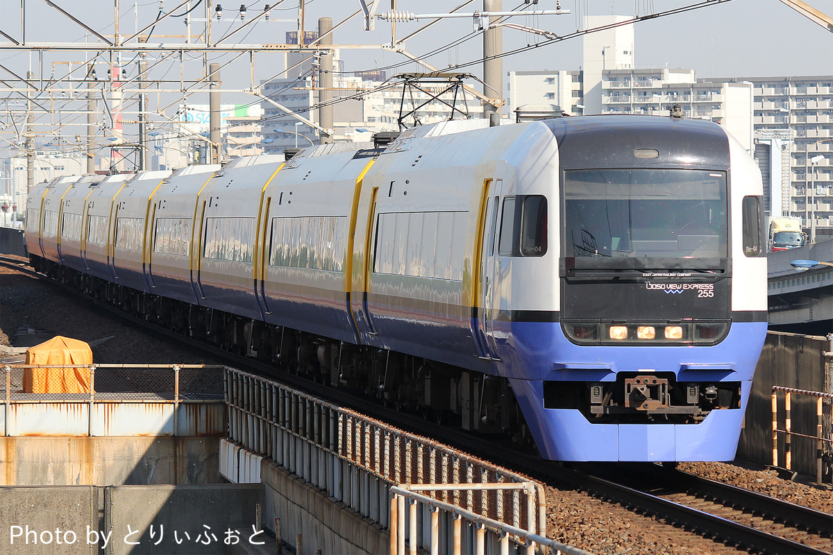 JR東日本 幕張車両センター 255系 マリBe-04編成