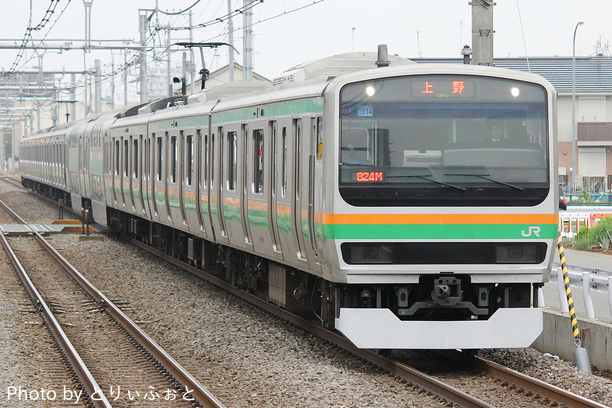 JR東日本 小山車両センター E231系 ヤマU514編成