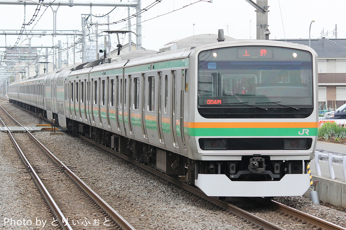 JR東日本 小山車両センター E231系 ヤマU526編成