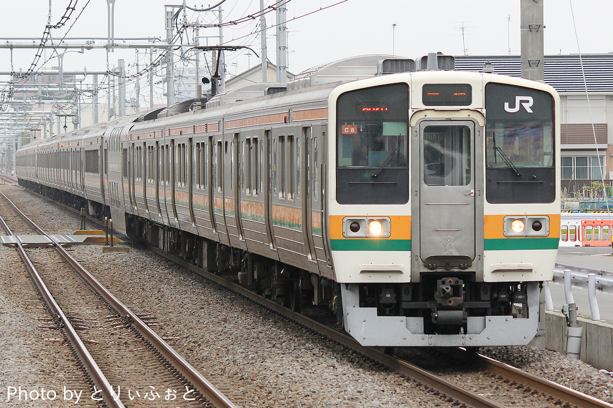 JR東日本 高崎車両センター 211系 タカC8編成