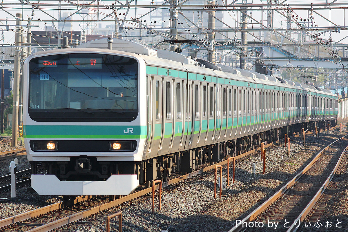 JR東日本 松戸車両センター E231系 マト114編成