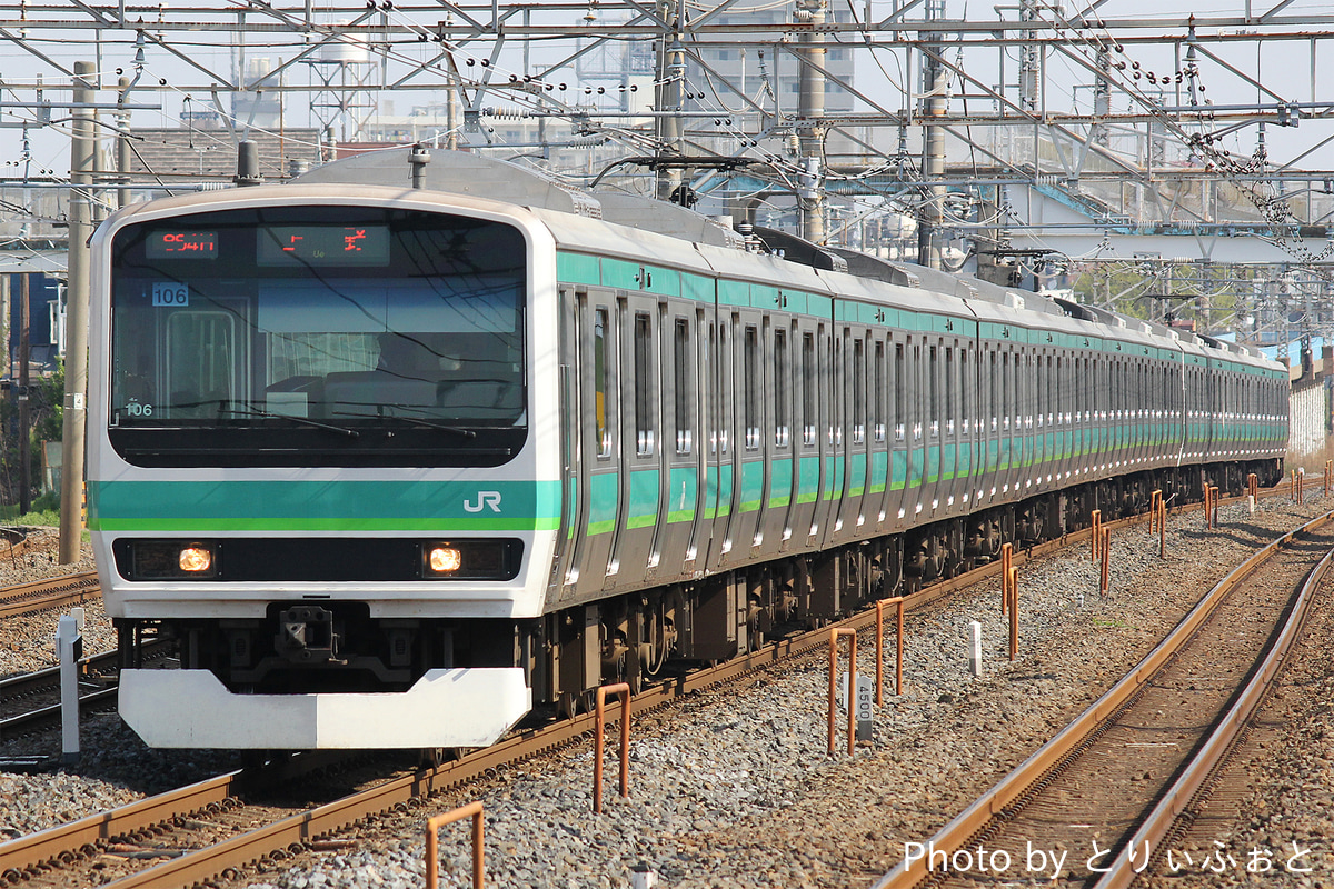 JR東日本 松戸車両センター E231系 マト106編成