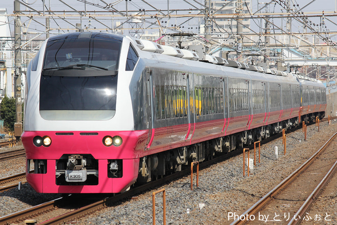 勝田車両センターE653系カツK305編成を馬橋駅で撮影した写真
