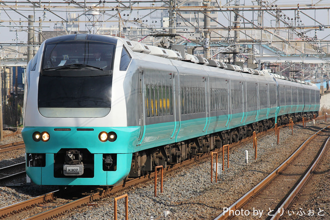 勝田車両センターE653系カツK307編成を馬橋駅で撮影した写真