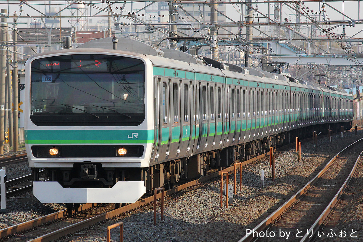 JR東日本 松戸車両センター E231系 マト102編成
