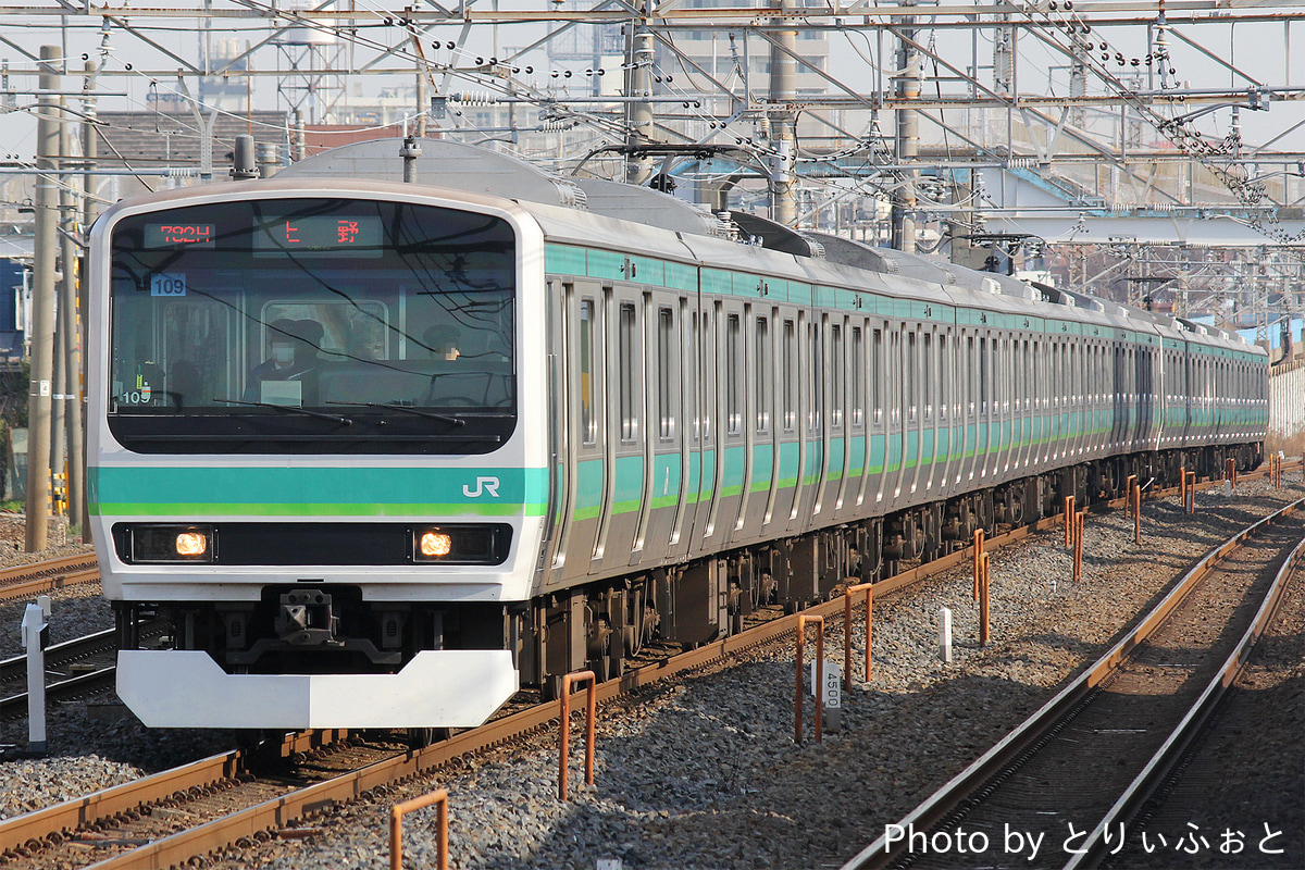 JR東日本 松戸車両センター E231系 マト109編成