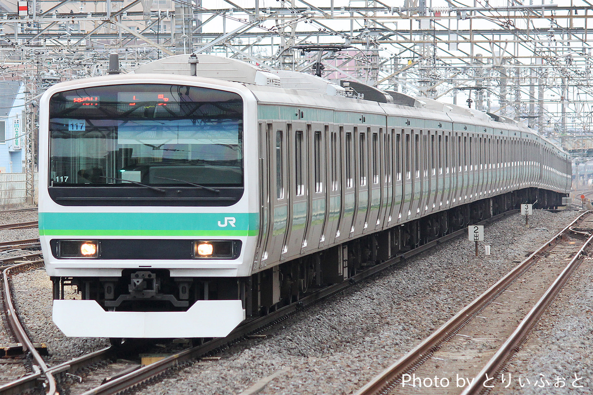 JR東日本 松戸車両センター E231系 マト117編成
