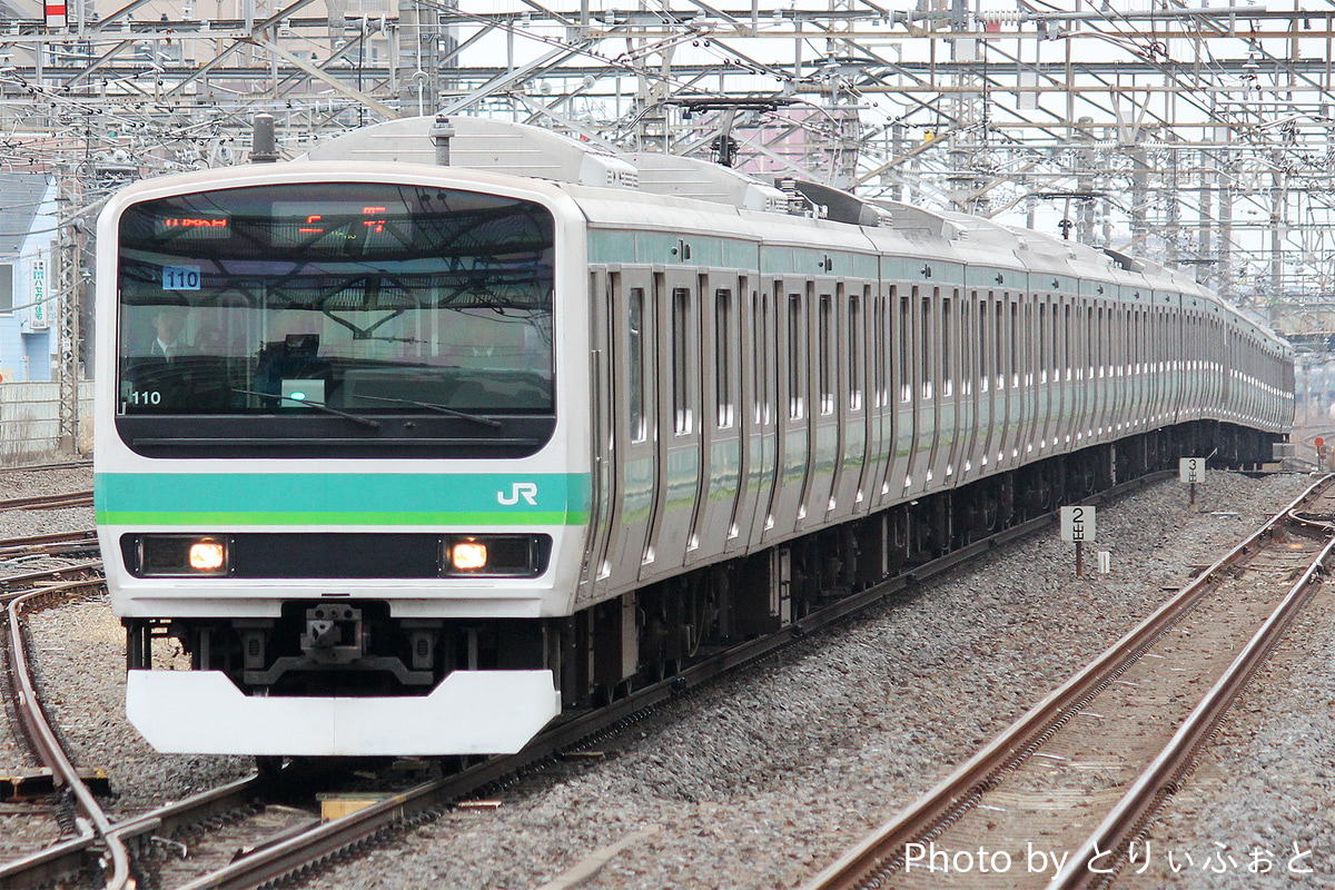 JR東日本 松戸車両センター E231系 マト110編成
