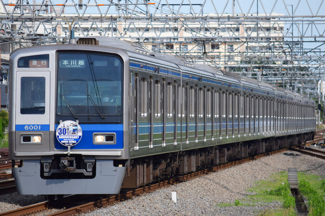 新宿線車両所玉川上水車両基地6000系6101Fを新所沢駅で撮影した写真
