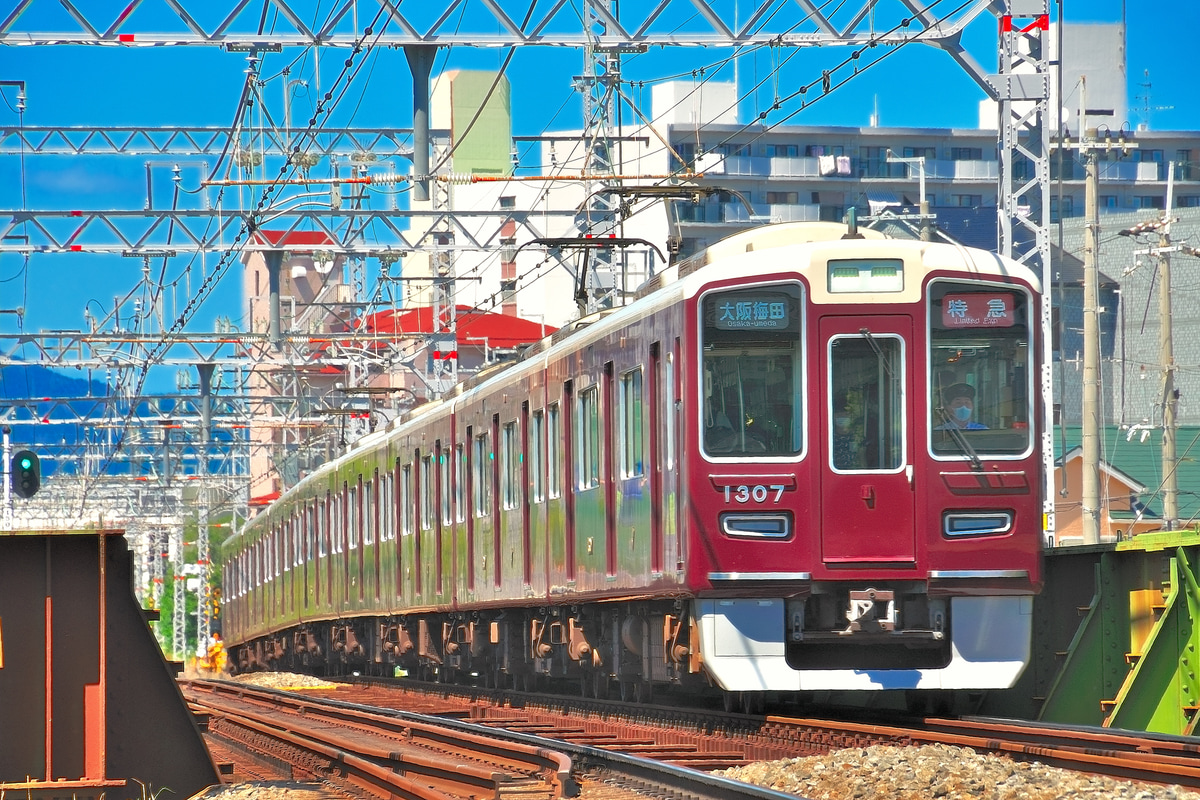 阪急電鉄 桂車庫 1300系 1307F