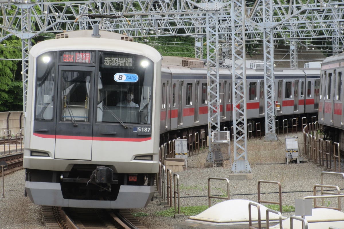 東急電鉄 元住吉検車区 5080系 5187F
