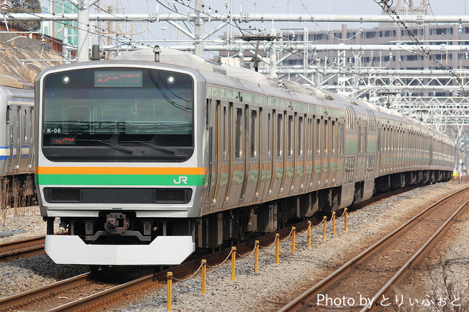 国府津車両センターE231系コツK-06編成を新子安駅で撮影した写真