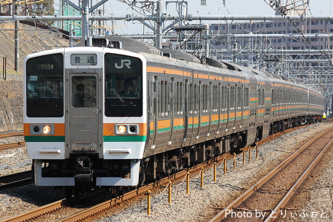 田町車両センター211系チタN24編成を新子安駅で撮影した写真