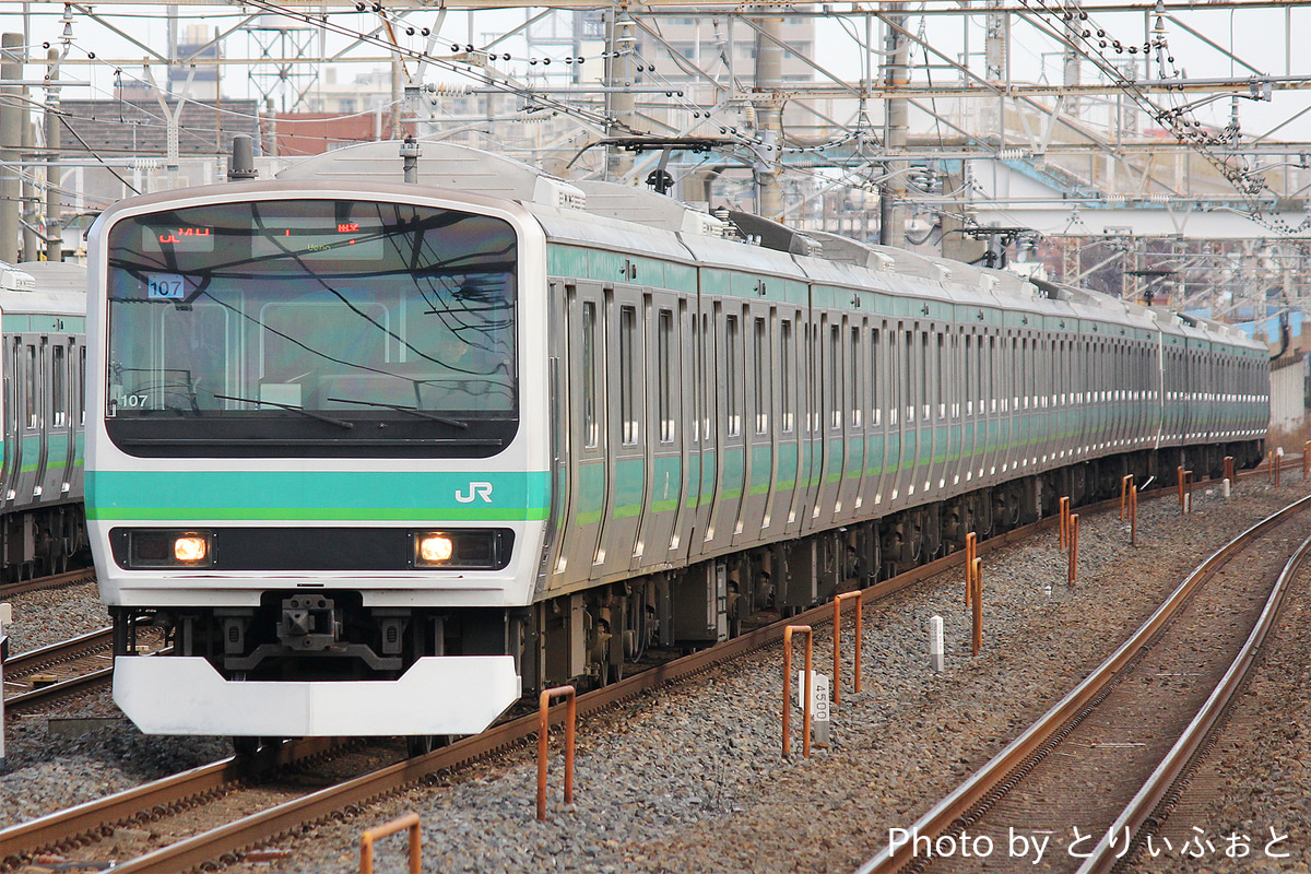 JR東日本 松戸車両センター E231系 マト107編成