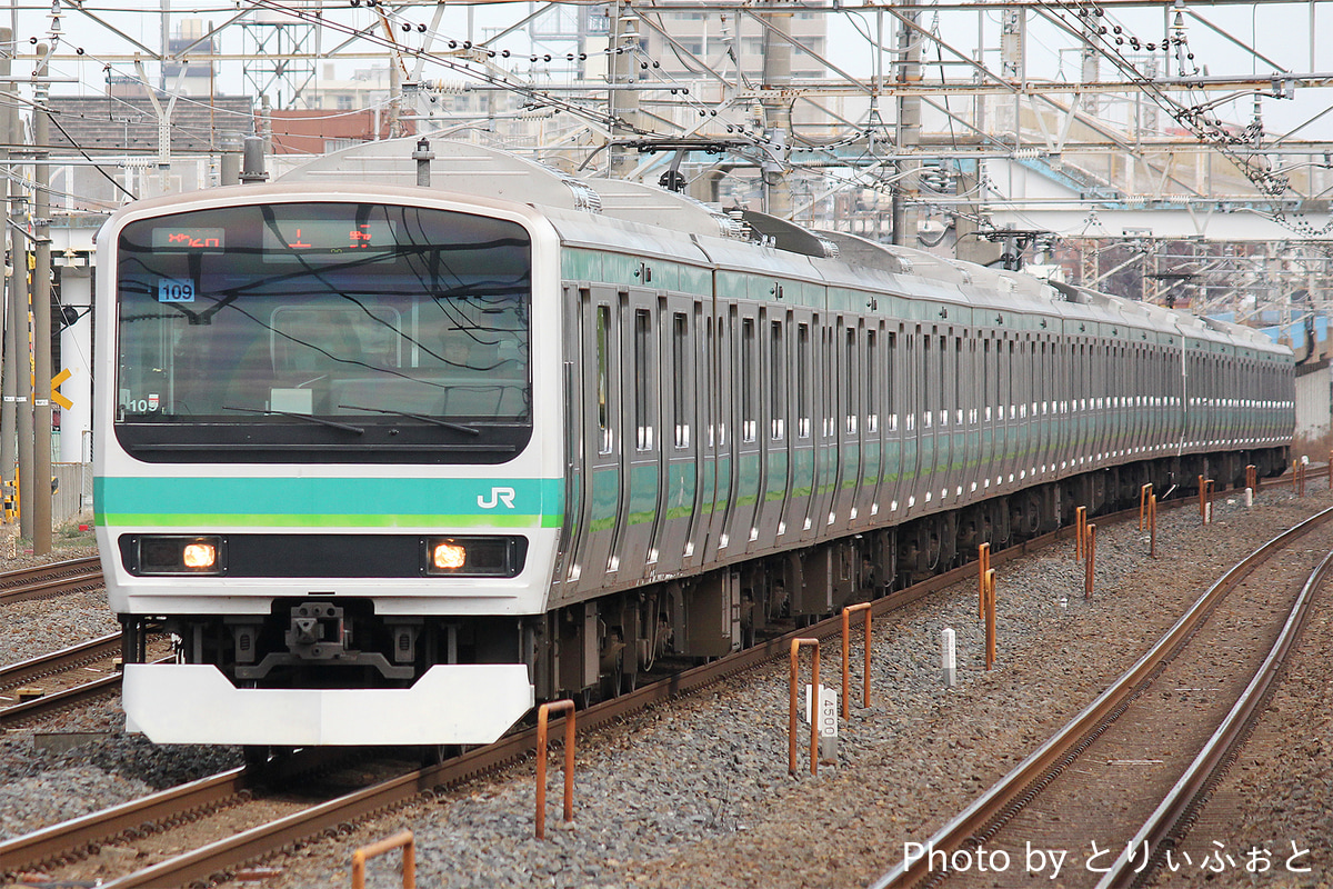 JR東日本 松戸車両センター E231系 マト109編成