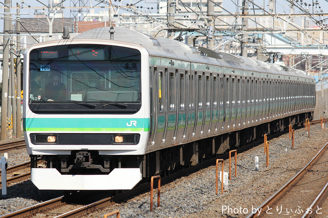 松戸車両センターE231系マト109編成を馬橋駅で撮影した写真