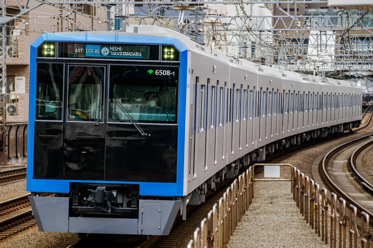東京都交通局 志村車両検修場 6500形 6508F