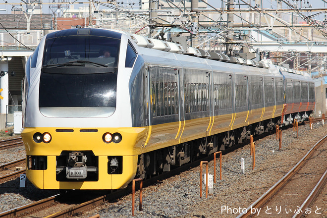 勝田車両センターE653系カツK303編成を馬橋駅で撮影した写真