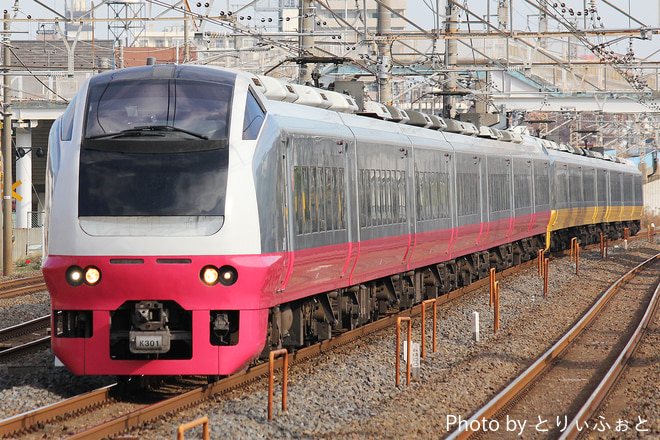 勝田車両センターE653系カツK301編成を馬橋駅で撮影した写真