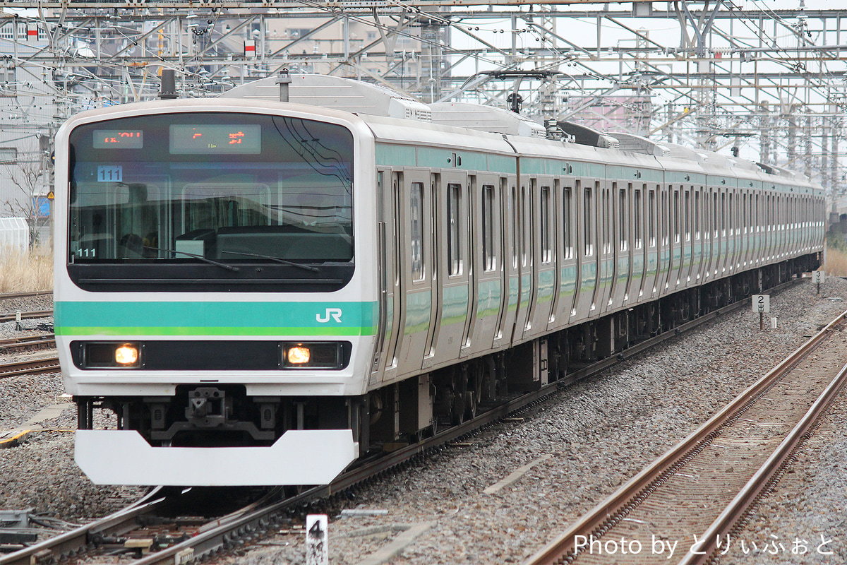 JR東日本 松戸車両センター E231系 マト111編成