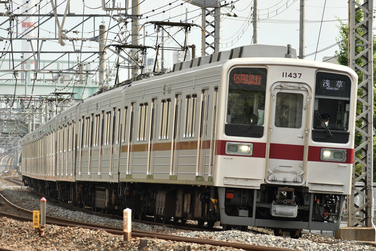 東武鉄道 南栗橋車両管区春日部支所 10030系 11437F(R)+11435F(R)