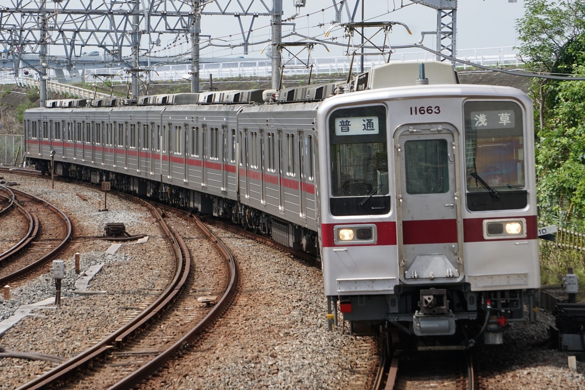 東武鉄道 南栗橋車両管区春日部支所 10030型50番台 11663f