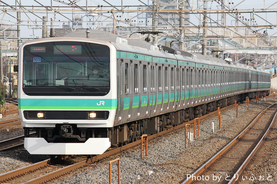 JR東E231系マト103編成の写真